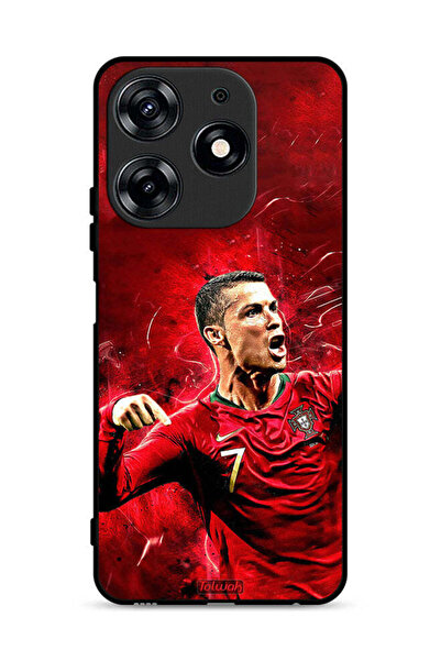 Tolwak غطاء حماية لهاتف تكنو سبارك 10 برو 4G بطبعة كريستيانو رونالدو