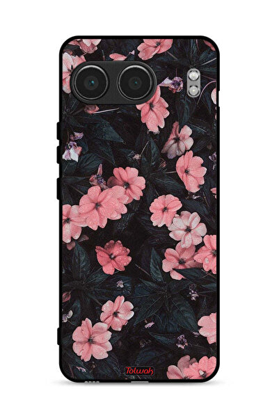 Tolwak غطاء حماية لهاتف OnePlus Nord 4 5G بلون الخوخ والورود الصغيرة