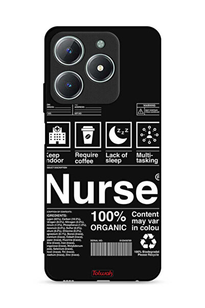 Tolwak غطاء حماية لهاتف Realme C63 4G، ملصق ممرضة