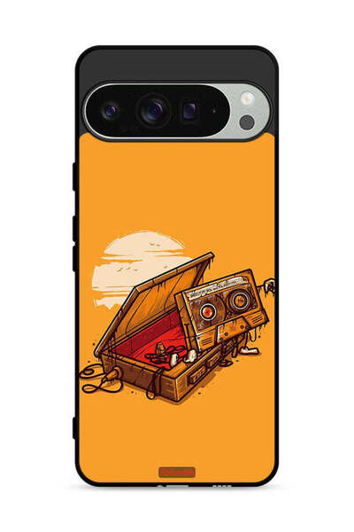 Tolwak غطاء حماية لهاتف Google Pixel 9 Pro XL بتصميم شريط كاسيت وشريط لاصق