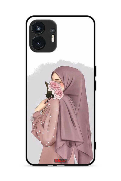 Tolwak Nothing Phone (2) 5G Protective Case Cover Holding Roses Girl Art