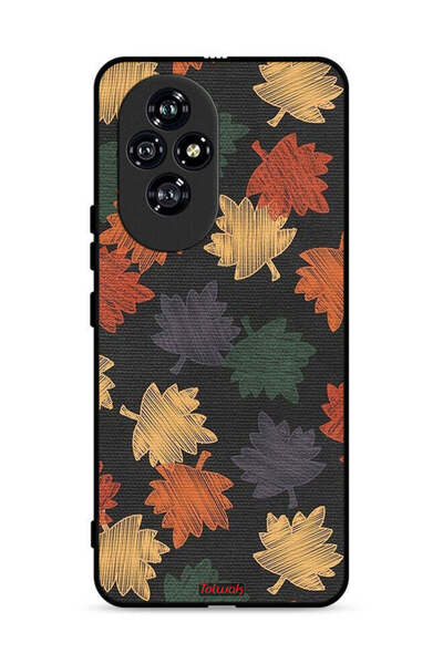 Tolwak غطاء حماية لهاتف Honor 200 5G برسومات أوراق الخريف