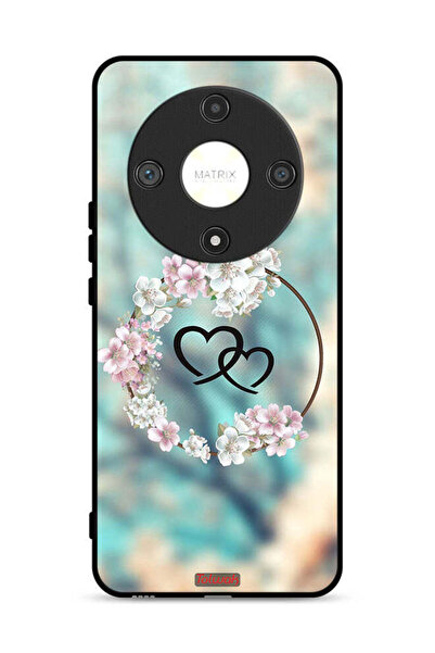 Tolwak غطاء حماية لهاتف Honor X9b 5G برسومات قلوب في خاتم