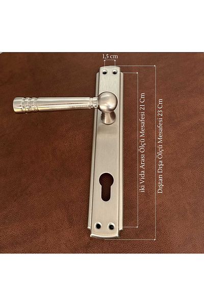 KOLDOOR Ottoman Nickel Satin Sol Basar Steel Door Handle Binocular Plug Plug Mallet Set