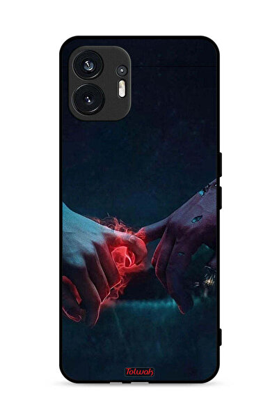 Tolwak Nothing Phone (2) 5G Protective Case Cover Burning Hands