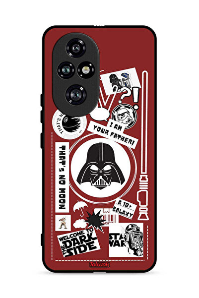 Tolwak غطاء حماية لهاتف Honor 200 Pro 5G ملصق "مرحبًا بكم في الجانب المظلم"