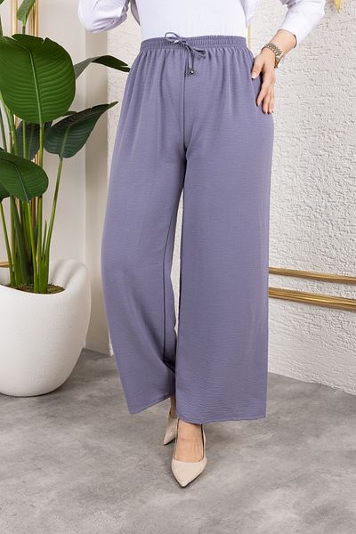 Nevayla Moda Casual Ayrobin Trousers with Elastic Waist - Gray / A0103