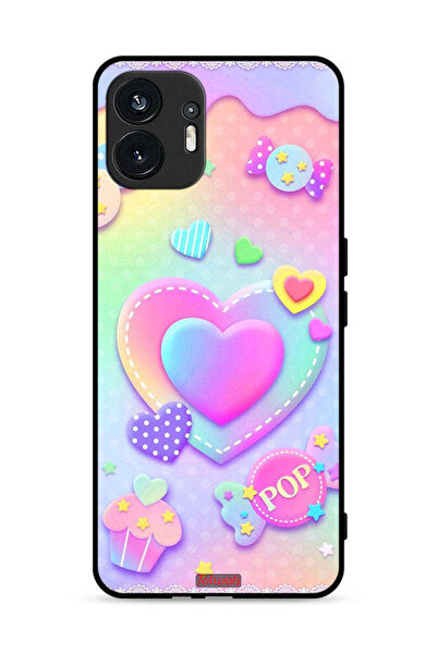 Tolwak Nothing Phone (2) 5G Protective Case Cover Pop Hearts Art