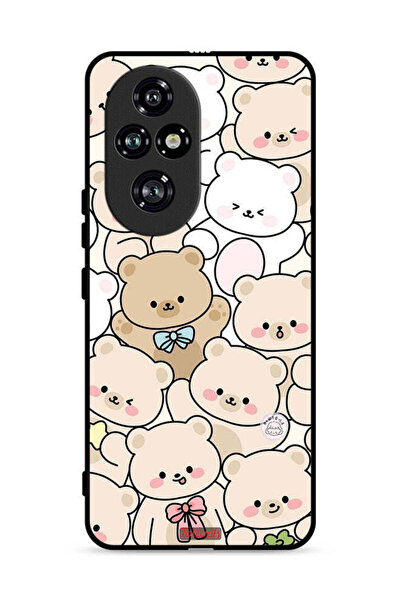 Tolwak غطاء حماية لهاتف Honor 200 Pro 5G بنقشة الدببة