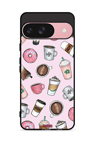 Tolwak غطاء حماية لجهاز Google Pixel 9 بتصميم فن محبي القهوة