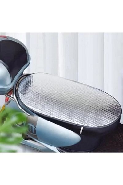 Mu Art Ahşap Motorcycle Saddle Protector Case, Waterproof Saddle Sunshade, Motorcycle Seat Protector Pad 60X35 cm
