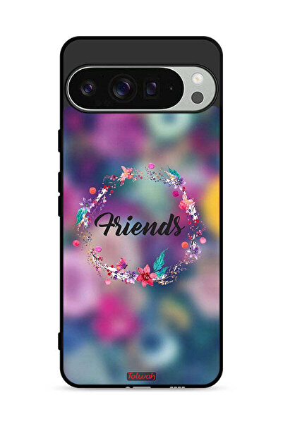 Tolwak غطاء حماية لهاتف Google Pixel 9 Pro بتصميم خاتم "أصدقاء الزهور"