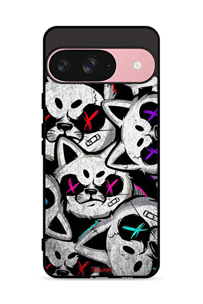 Tolwak غطاء حماية لهاتف Google Pixel 9 بتصميم قطط مارشميلو