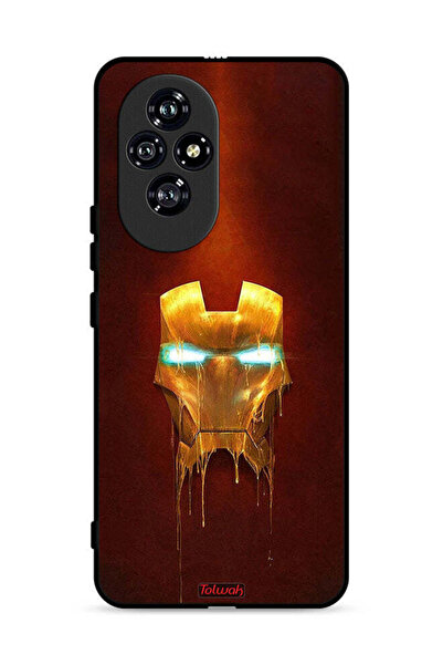 Tolwak غطاء حماية لهاتف Honor 200 5G بطبعة الرجل الحديدي من مارفل كوميكس