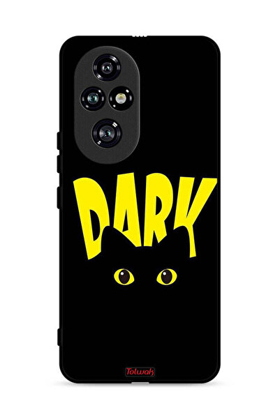 Tolwak غطاء حماية لهاتف Honor 200 Pro 5G - قطة داكنة