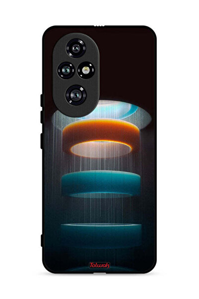 Tolwak غطاء حماية لهاتف Honor 200 Pro 5G بنمط حلقات فنية
