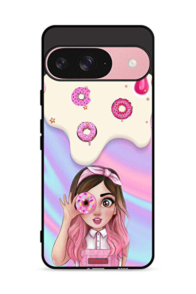 Tolwak غطاء حماية لهاتف Google Pixel 9 يحمل صورة دونات