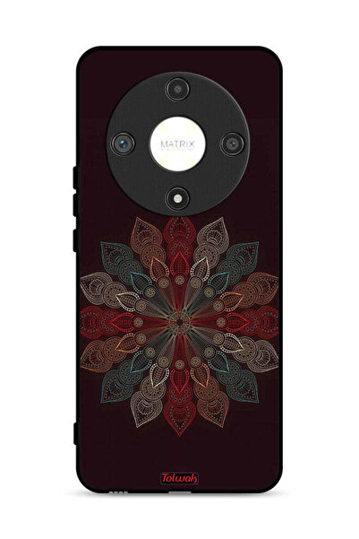 Tolwak غطاء حماية لهاتف Honor X9b 5G بتصميم زهرة ماندالا