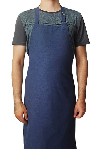 Ant Rotagrup Üniforma ve İş Elbiseleri Adjustable Length Pocketless Denim Color Kitchen Restaurant Chef Apron