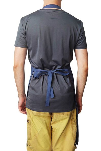 Ant Rotagrup Üniforma ve İş Elbiseleri Adjustable Length Pocketless Denim Color Kitchen Restaurant Chef Apron