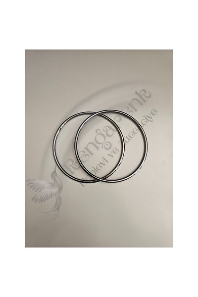 RENGARENK Round Metal Bag Handle 12cm Diameter