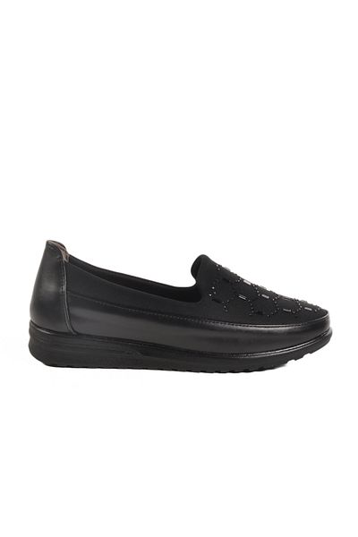 AYAKMOD Black Gel Sole Anatomical Women's Casual Shoes 234 Z