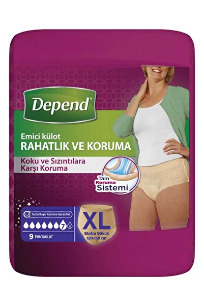 MATMEL 4 Pcs Depend Absorbent Panties Extra Large Women's 9-Pack