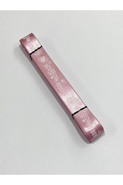 karantuhafiye Printed Ribbon / Welcome Baby Written Ribbon / 10 Meters / 2 cm (20 mm) Model 2