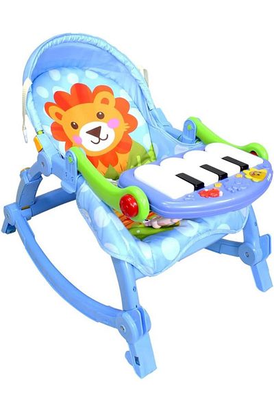rexa Baby Rocking Pedal Gym Chair – Interactive Rocker with Toys & Pedal Activity (46 x 70 x 60 cm)