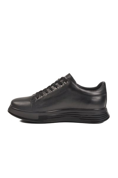 MARCOMEN Black Genuine Leather Anatomical Men's Casual Shoes 152-21032 m