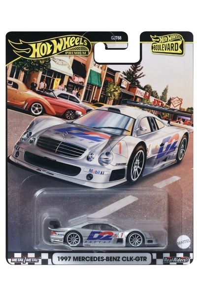 HOT WHEELS Premium 1997 Mercedes-Benz CLK-GTR D2 Privat Diecast Model Araba