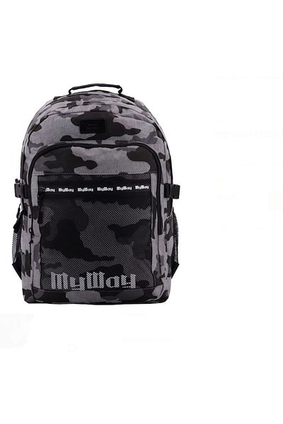 OEM Black Gray Mesh Army Backpack - My Way