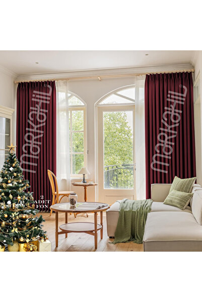 markahil home textile ستارة تعتيم كاملة من ماركاهيل، قطعتان من ستارة خلفية مق...