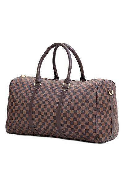 ZAAPPY Premium Pu Leather Duffel Bag[5-7kg] Spacious And Stylish Travel Tote Durable Carry-on Baggage