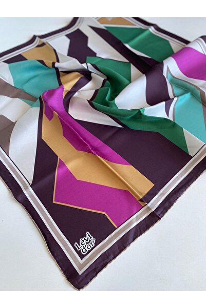 Levidor Tivil Φουλάρι από καθαρό μετάξι 49388 Μικτό σχέδιο δαμάσκηνου