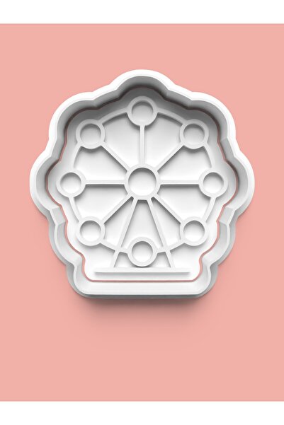 AKTASTORE Amusement Park Ferris Wheel Cookie Mold and Sugar Paste Mold