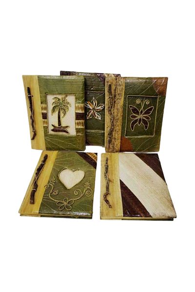 Wolawood Handmade Papyrus Notebook Ancient Egypt Themed Vintage Diary, Memory Book, Gift with Natural Paper