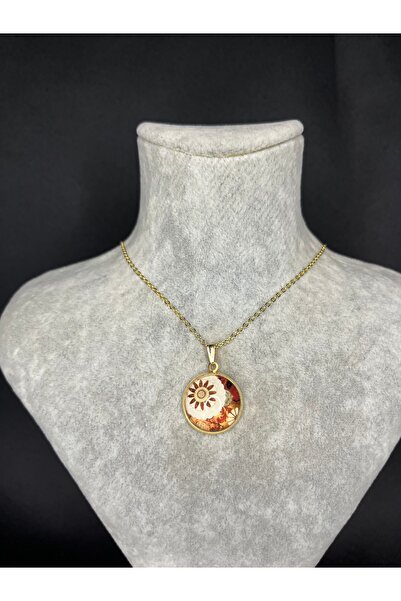 Mos Tespih زهرة نمط الصلب قلادة
