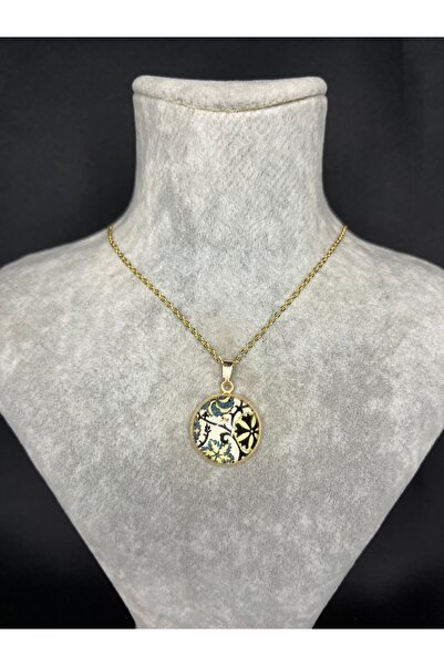 Mos Tespih قلادة من الفولاذ على شكل زهرة