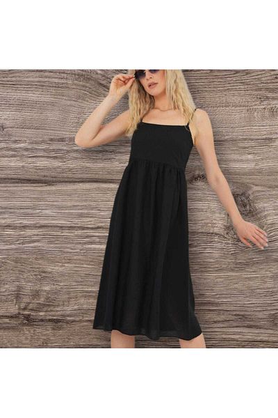 Freeista Black Strap Ayrobin Dress 25073400