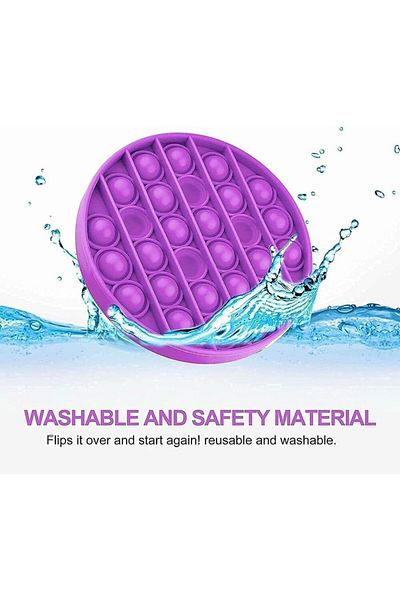 Generic Push Pop Bubble Fidget Sensory Toy - for Autism, Stress, Anxiety - Kids and Adults (Purple)