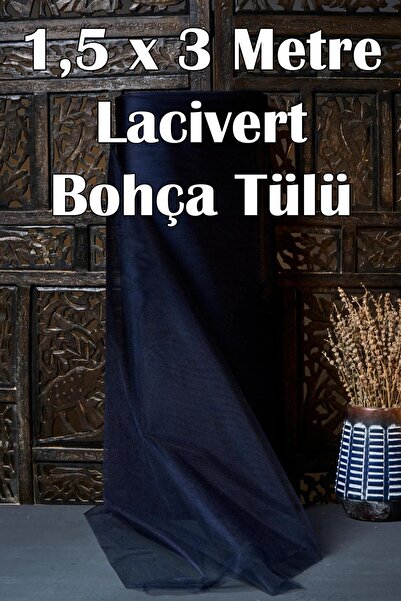 Dantelux Tul de cristal multifuncțional (Bohça Tulle) 1,5x3 metri - bleumarin