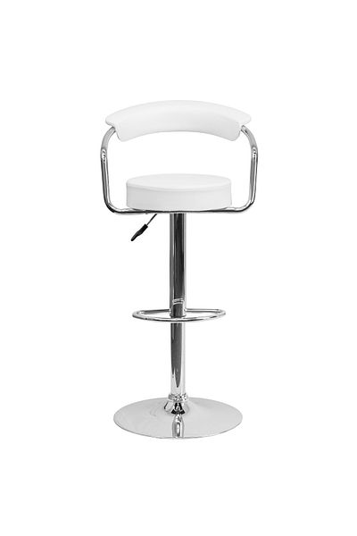rexa Adjustable Bar Stool – Modern Swivel Stool with Height Adjustment (19.5" W x 19.5" D x 34–42.25" H)
