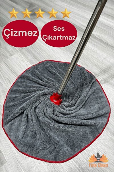 HALL BREATHE Gri Mega Boy Mikrofiber Paspas Mop Yedek Ucu, yüksek kalite ve d...