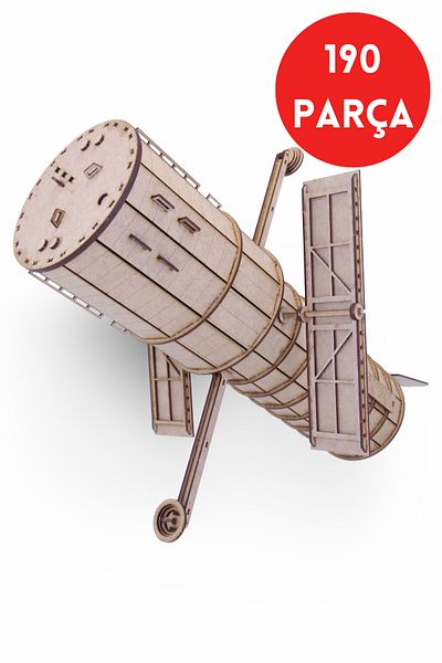 ALGWOOD Hubble Space Telescope Wooden Model - 190 Piece 3D Puzzle - Decorative Wooden Puzzle