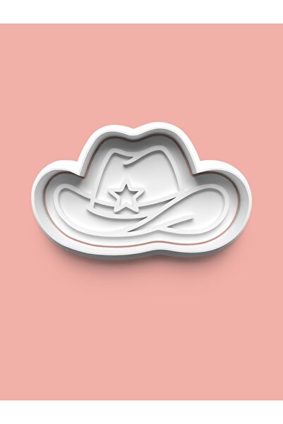 AKTASTORE قالب كوكيز على شكل قبعة رعاة البقر وقالب عجينة السكر 0918-2