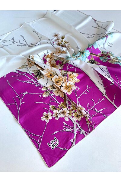 Levidor Μεταξωτό μαντήλι Tivil 48911 Λευκό Μικτό σχέδιο