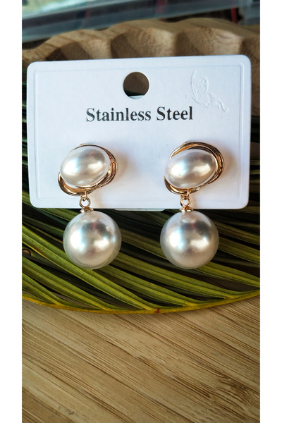 Monalisa Home أقراط لؤلؤية فاخرة ذات شكل مميز