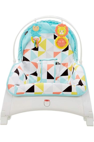 rexa Compact Baby Bouncer – Soft & Supportive Infant Seat (44 x 42.5 x 9 cm)