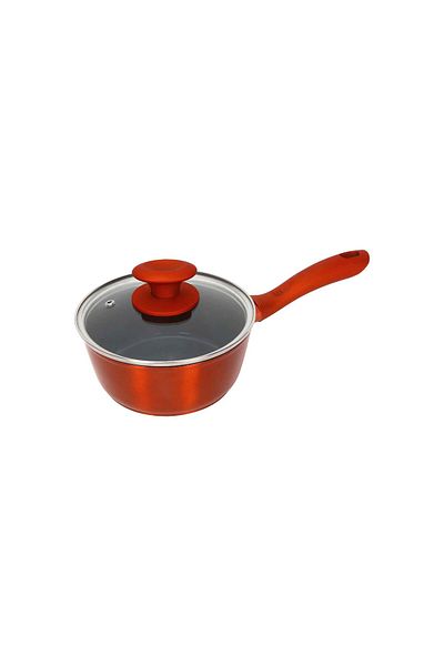 Chefline DN18 Induction Base Ceramic Natural Coating Sauce Pan, 18 cm, Black 1732511